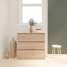 Oak Finish 3 Drawer Malvern