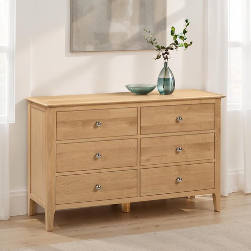 Drawer wide chest oak - chest, in