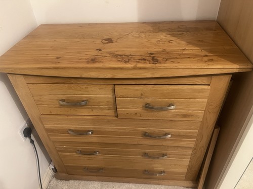 Chest drawers oak - of,