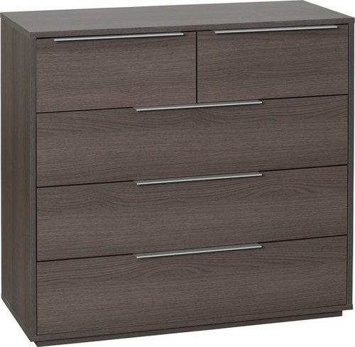Oak chest drawers high - 3+2,