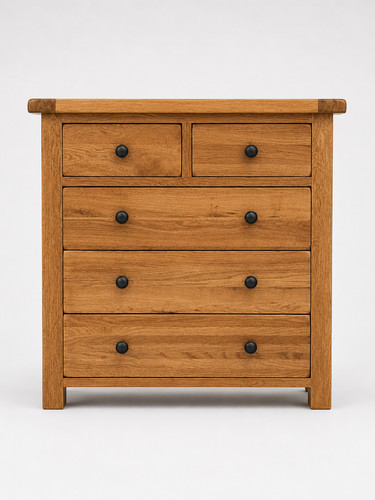 Solid oak drawer bedroom - 5,