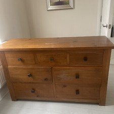 solid pine chest of drawers