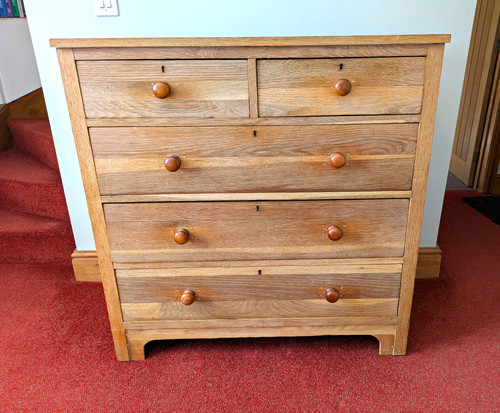 Light oak topped - light, drawer
