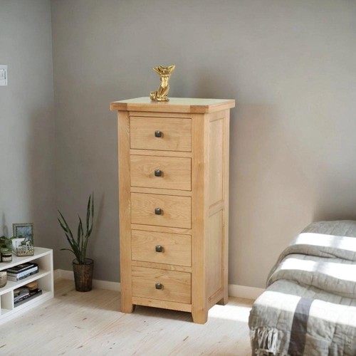 Solid oak tall chest - solid, of