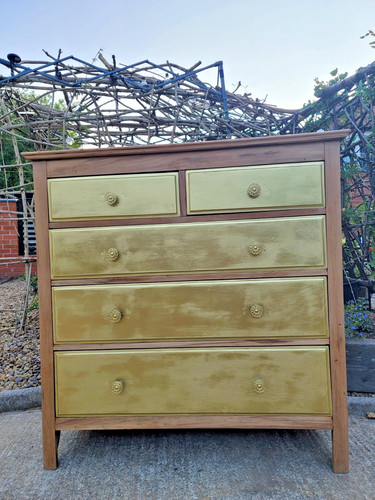 Oak chest drawers - oak, of