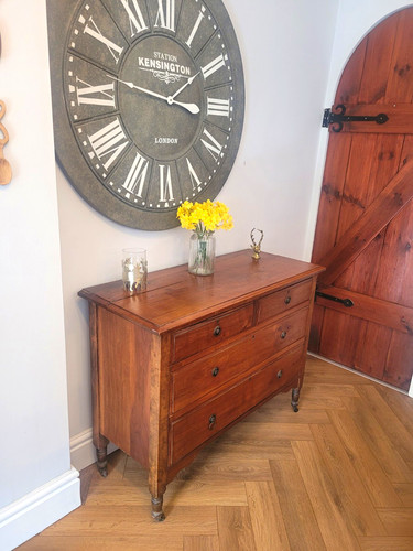 Solid walnut chest drawers - solid,