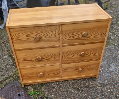 Oak chest drawers - chest, drawers.