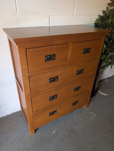 Oak chest drawers - chest, of