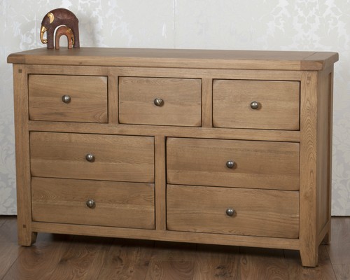 Oak bedroom chest - bedroom, drawers