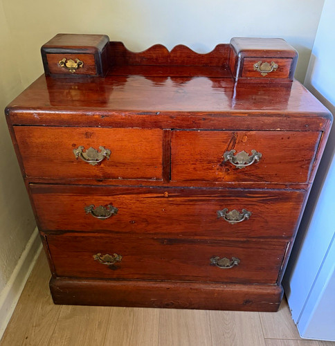Solid wood chest - wood, drawers