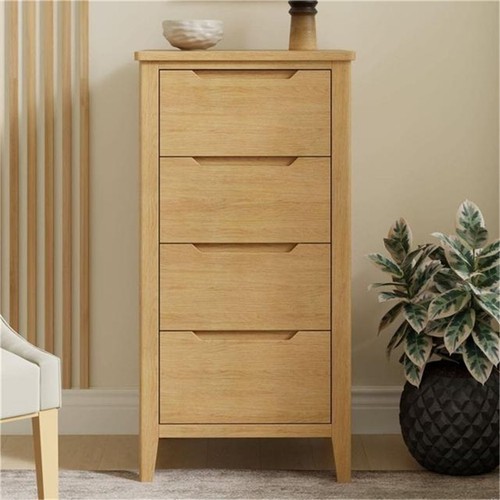Oak bedroom four drawer - drawer, tall
