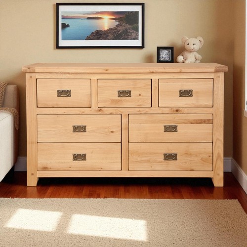 Oak chest drawers - oak, assembled
