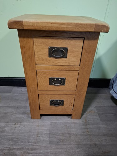 Solid oak chest drawers - oak,