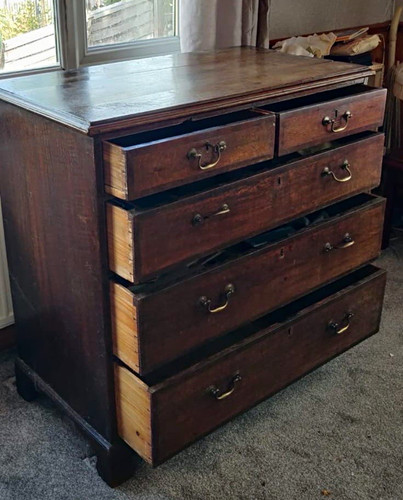 Drawer dark oak chest of - dark,